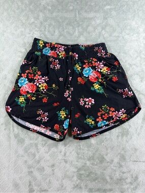 Black Floral Women’s Shorts